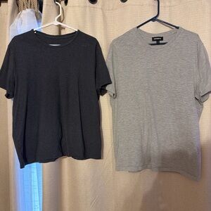 Express Short Sleeve Tee Duo - Charcoal & Light Gray